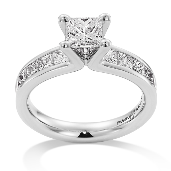 Gouden verlovingsring afbeeldingen witgouden solitaire diamant princes ring foto103