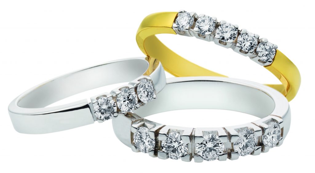 diverse gouden briljant alliance ringen foto108