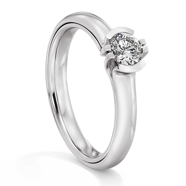 Gouden verlovingsring afbeeldingen witgouden briljant solitaire ring foto109