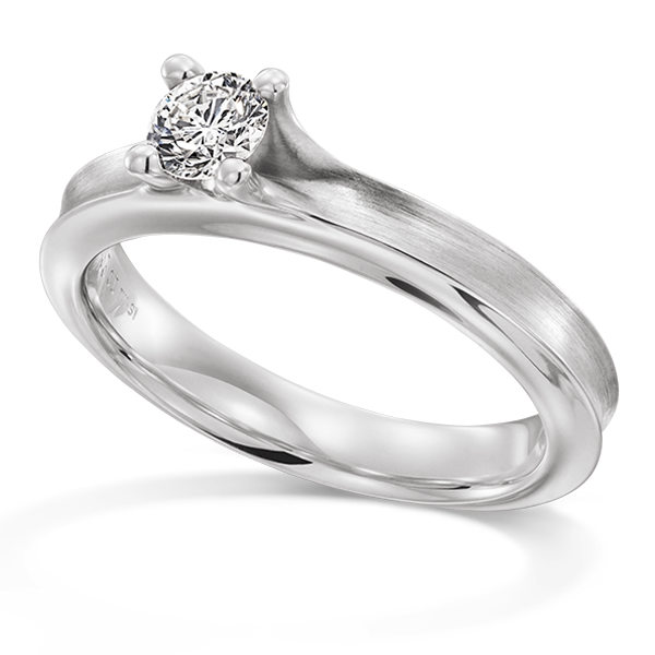 Platina witgouden solitaire briljant ring afbeelding foto102