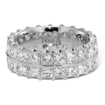 Gouden Verlovingsringen Afbeeldingen dubbele alliance ring Witgoud diamanten princes foto3
