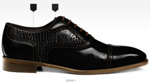 Barli schoenen zelf ontwerpen afbeeldingen heren online fotos77-zwart-print-john1