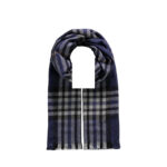 Wollen sjaal heren blauw