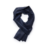 Wollen sjaal heren marine blauw