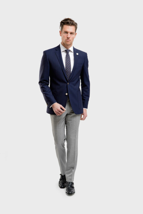 twee delig casual blauwe trouwpakken TP0023