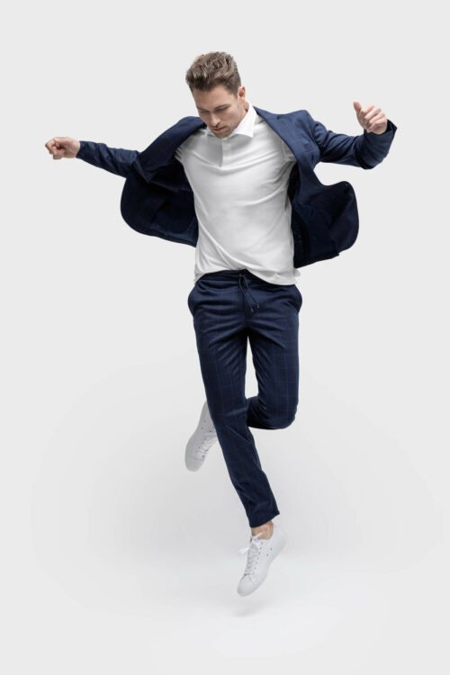 sportief blauwe trouwpakken TP0025