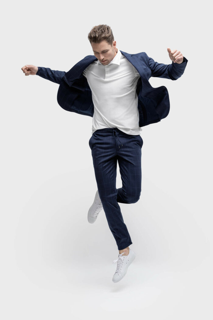 sportief blauwe trouwpakken TP0025