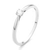 wgv0015e18 happy 0,10 ct witgoud 18 karaat Solitaire ring diamanten ring verlovingsring trouwring met diamant