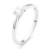 wgv0018e18 happy 0,25 ct witgoud 18 karaat Solitaire ring diamanten ring verlovingsring trouwring met diamant