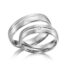 TR0494 model in wit mat 5 mm Trouwringen set kopen bestaande uit een vrouw en mannen ring met of zonder diamanten steen