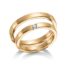 TR0496 model in fijn mat rosé 3 mm rosé gouden Trouwringen set kopen bestaande uit een vrouw en mannen ring met of zonder diamanten steen