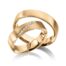 TR0497 model in fijn mat rosé 5 mm Trouwringen rosé goud set kopen bestaande uit een vrouw en mannen ring met of zonder diamanten steen