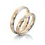 TR0545 model in rosé wit mat glans 3,5 mm rosé gouden Trouwringen set kopen bestaande uit een vrouw en mannen ring met of zonder diamanten steen