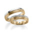 TR0616 model in rosé wit reflex mat 5 mm rosé gouden Trouwringen set kopen bestaande uit een vrouw en mannen ring met of zonder diamanten steen