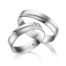 TR0726 model in wit mat glans 5 mm Trouwringen set kopen bestaande uit een vrouw en mannen ring met of zonder diamanten steen