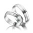 TR0753 model in glans mat 5 mm Trouwringen set kopen bestaande uit een vrouw en mannen ring met of zonder diamanten steen