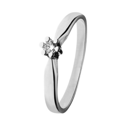 GRV0084E | Eclat KL6 ring witgoud 0,15 ct