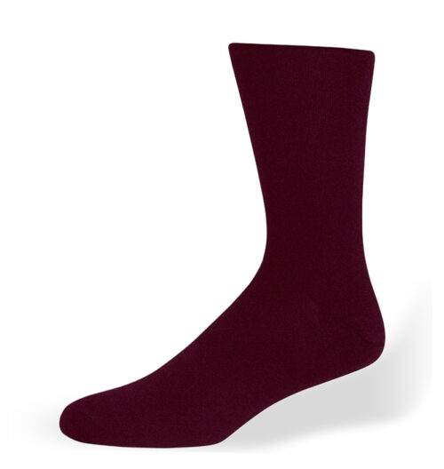 MDSC0001B extra hoge heren sokken burgundy