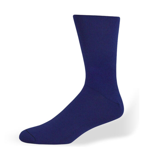 Katoenen heren sokken konings blauw S1KB
