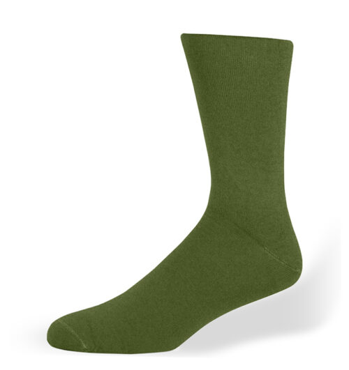Katoenen heren sokken olijf groen S1OG