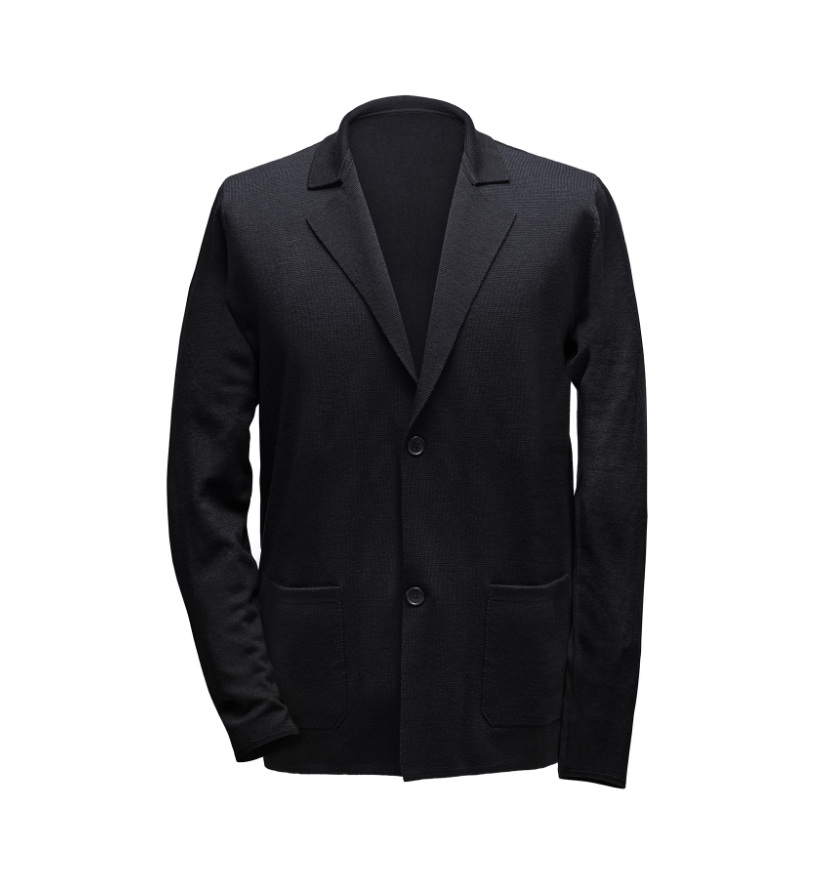 vest heren zwart 100 merino | Rings & Suits