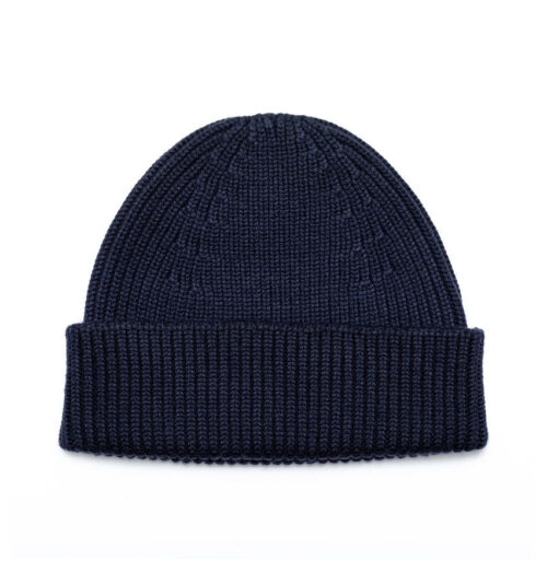 Beanie muts heren marine blauw M1MB