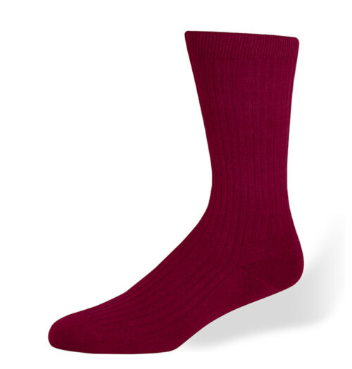 Katoenen heren sokken burgundy S4BU
