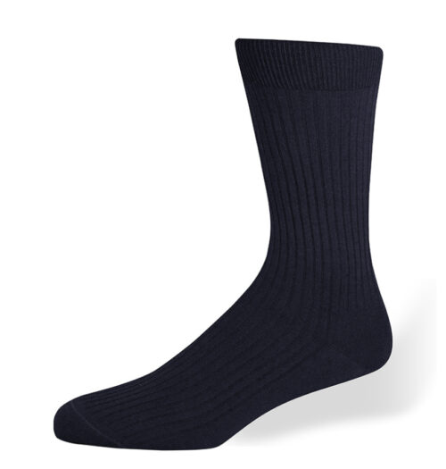 Katoenen heren sokken marine blauw S4MB
