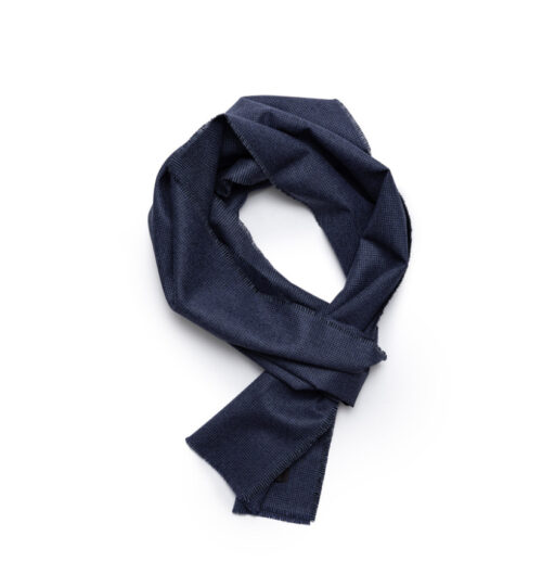 Wollen sjaal heren blauw