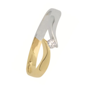 capri bicolor gouden meerkleuren verlovingsring diamant