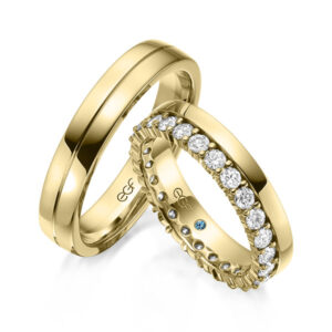 gouden trouwringen set