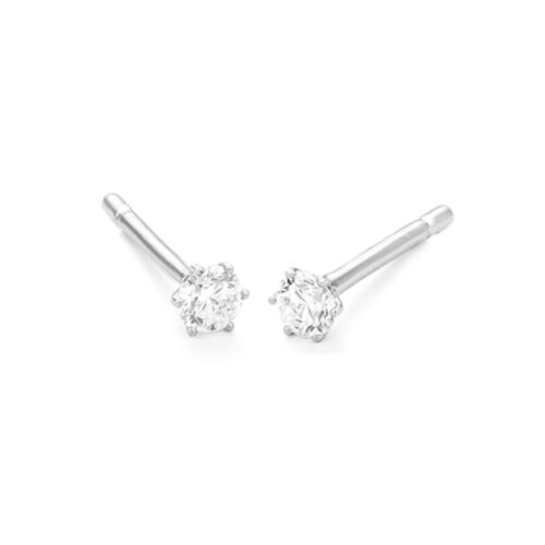 WGO0011E18 | Princes | 0,30 ct | Witgoud | 18 karaat oorbellen met briljant geslepen diamanten oorknoppen
