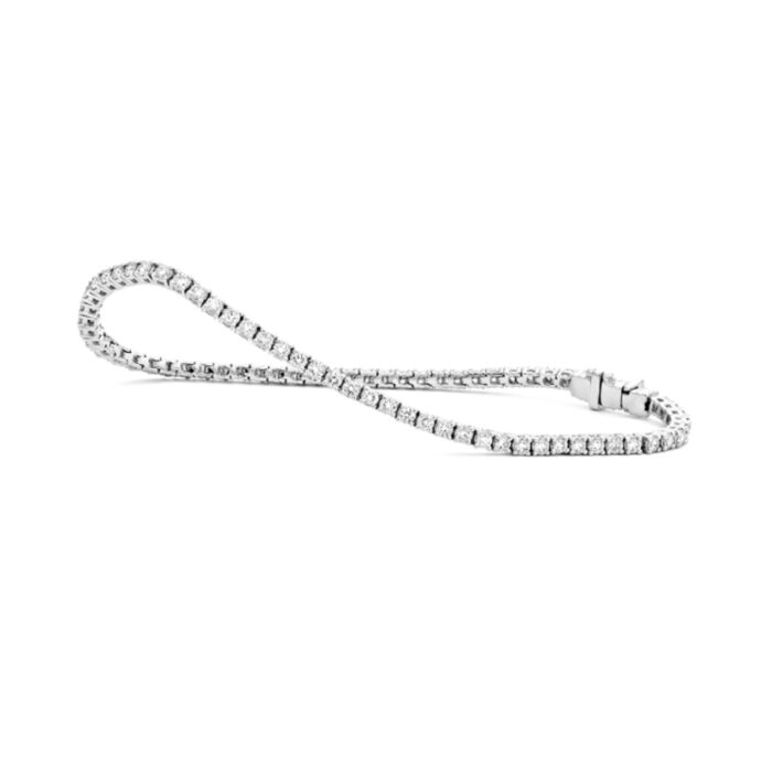 WGTA0002E18 Dames tennisarmband met 2,00 ct aan briljant geslepen diamanten in Witgoud| 18 karaat goud