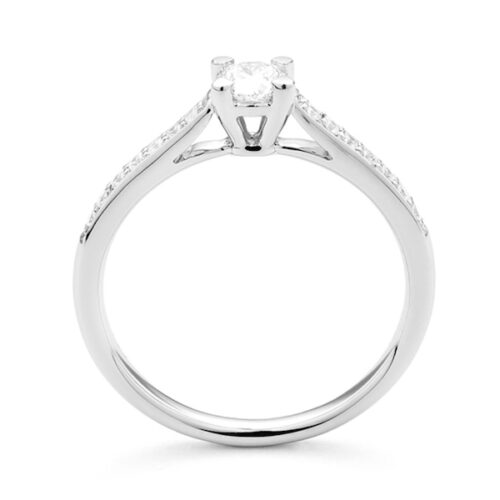 WGV0210E18 | Royal 0,46 ct | Witgoud | 18 karaat Zijaanzicht