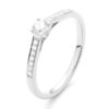 wgv0209e18 royal 0,38 ct witgoud 18 karaat Solitaire ring diamanten ring verlovingsring trouwring met diamant
