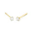 GGO0054E14 Princes 0,10 ct Geelgoud 14 karaat oorbellen met briljant geslepen diamanten oorknoppen