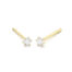 GGO0058E14 | Princes | 0,30 ct | Geelgoud | 14 karaat oorbellen met briljant geslepen diamanten oorknoppen
