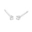 WGO0038E14 | Happy | 0,15 ct | Witgoud | 14 karaat oorbellen met briljant geslepen diamanten oorknoppen