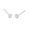 WGO0040E14 | Happy | 0,25 ct | Witgoud | 14 karaat oorbellen met briljant geslepen diamanten oorknoppen