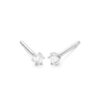 WGO0047E14 | Princes | 0,25 ct | Witgoud | 14 karaat oorbellen met briljant geslepen diamanten oorknoppen