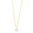 GGC0011E18 | Triat | 0,10 ct | Geelgoud | 18 karaat ketting met diamanten hanger in goud