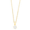 GGC0041E18 | Princes | 0,05 ct | Geelgoud | 18 karaat ketting met diamanten hanger in goud