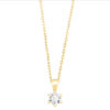 GGC0043E18 | Princes | 0,15 ct | Geelgoud | 18 karaat ketting met diamanten hanger in goud