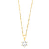 GGC0044E18 | Princes | 0,20 ct | Geelgoud | 18 karaat ketting met diamanten hanger in goud