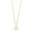 GGC0044E18 | Princes | 0,20 ct | Geelgoud | 18 karaat ketting met diamanten hanger in goud