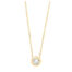 GGC0049E18 | Circle | 0,05 ct | Geelgoud | 18 karaat ketting met diamanten hanger in goud