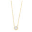GGC0050E18 | Circle | 0,10 ct | Geelgoud | 18 karaat ketting met diamanten hanger in goud