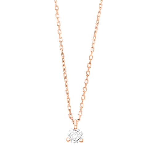 RGC0016E18 | Triat | 0,10 ct | Roodgoud | 18 karaat ketting met diamanten hanger in goud