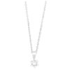 WGC0033E18 Princes 0,05 ct Witgoud ketting met diamanten hanger in goud