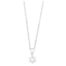 WGC0033E18 Princes 0,05 ct Witgoud ketting met diamanten hanger in goud